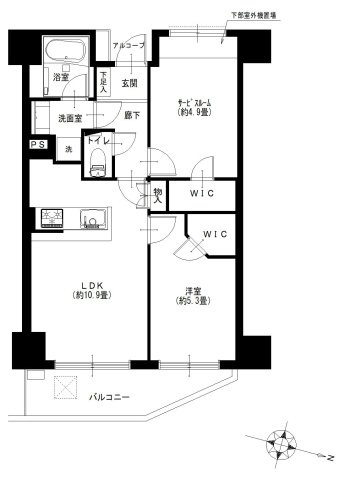 ヴィンテージ中目黒の間取り|ヴィンテージ中目黒：全居室ウォークインクローゼット・窓が付いた１ＳＬＤＫリノベーション物件は居室としても使えるサービスルーム付き！令和８年１１月下旬完成予定です！