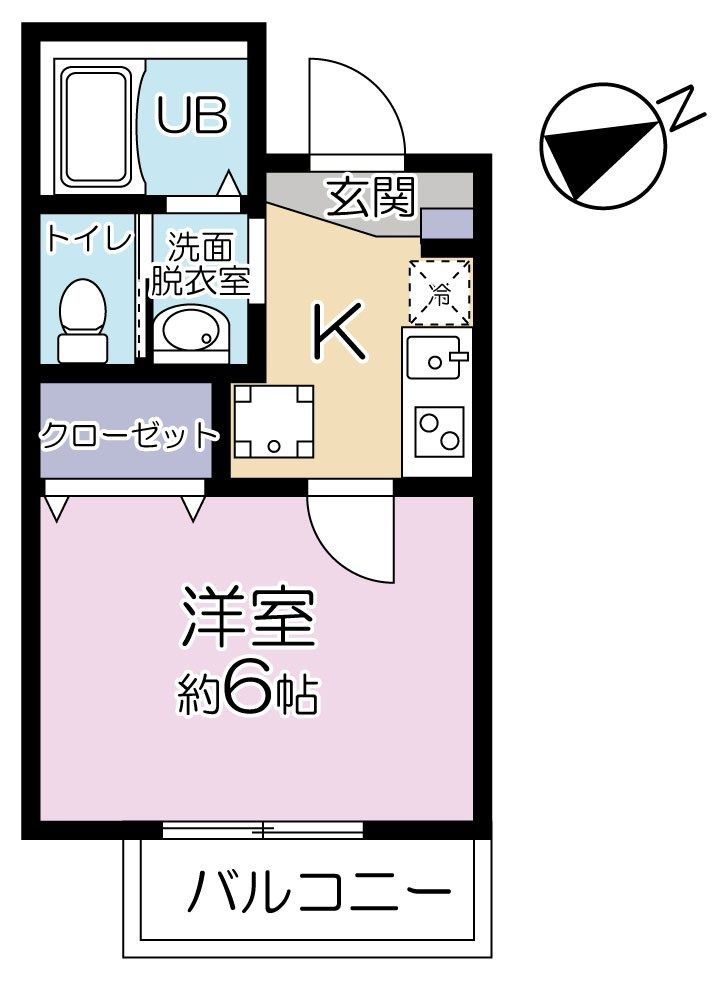 イーグル与野本町 B棟の間取り