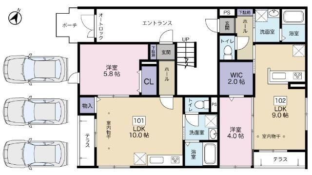 クレールコートの間取り
