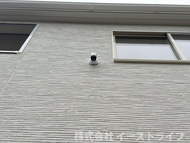【新築戸建】　いわき市内郷高坂町第11の防犯設備|同社施工写真　防犯カメラが設置されています。