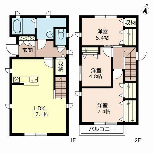 シャーメゾン六甲高羽戸建 の間取り