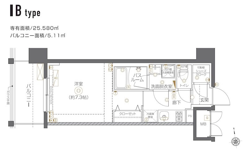 新品家具付きマンション神谷18(KaGood東京)の間取り|※間取りと異なる場合は現状を優先します。