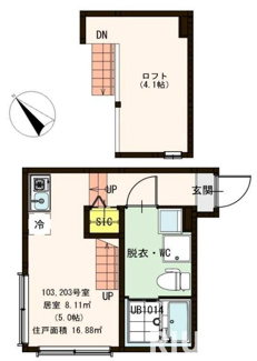 【間取り】 | ハーモニーテラス大口通