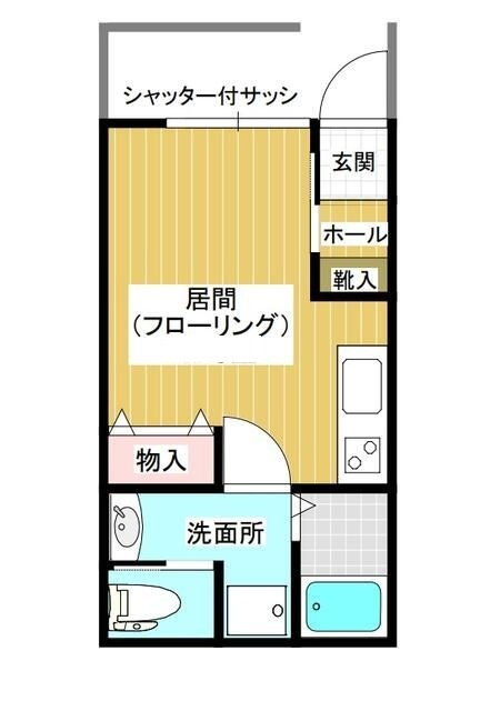 ニッケンコーポＣの間取り|間取りです。