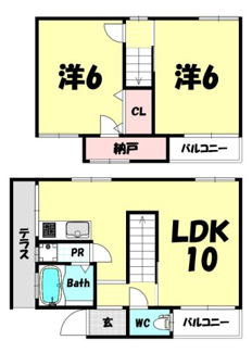 【間取り】 | 赤坂通7丁目戸建て