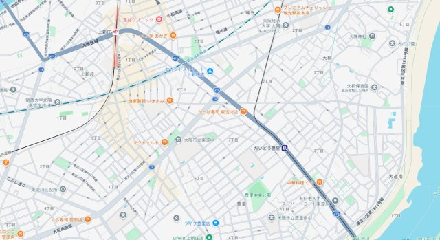 大阪市東淀川区大道南　新築一戸建ての地図