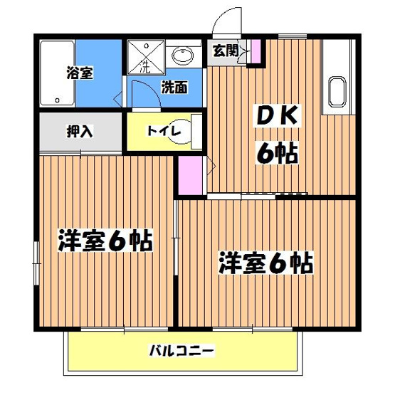 【間取り】 | オリンピアA