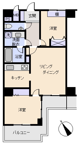 ベルクレール熱海の間取り