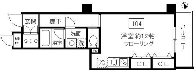 川崎市麻生区上麻生５丁目の賃貸マンションの間取り