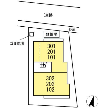 リートゥス湘南辻堂の区画図