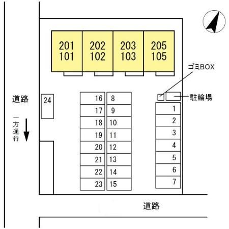 セジュール・Ｋの区画図