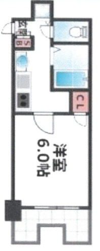大阪市浪速区日本橋４丁目の賃貸マンションの間取り