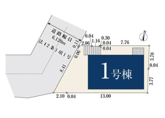 練馬区南田中4丁目　穏やかな街並み　ZEH水準住宅　限定1棟の区画図