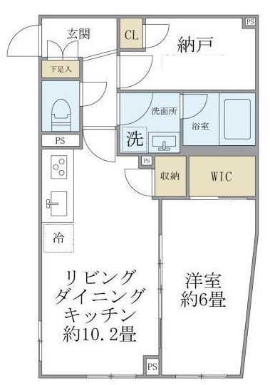 ウェルスクエア中延Ⅱの間取り|間取りです。