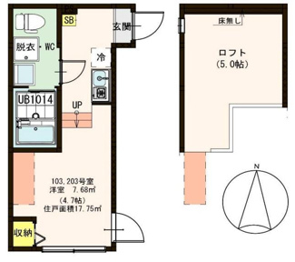 【間取り】 | ハーモニーテラス梅島Ⅱ