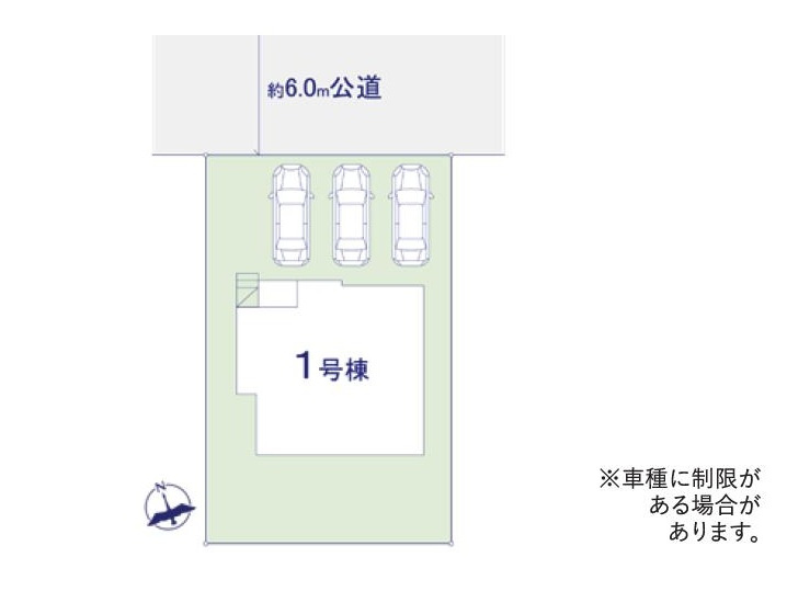 龍ケ崎市長山7期　新築戸建の区画図