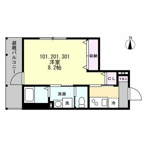ベイルーム矢向リベルテの間取り