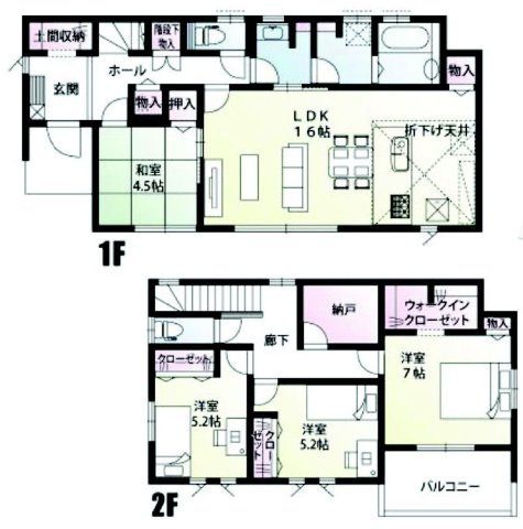 前橋市川原町　6号棟　新築住宅の間取り|収納充実♪南東向きの4LDKSで陽当たり良好な間取りです！
土地面積190.00㎡、建物面積109.30㎡で十分な広さです！