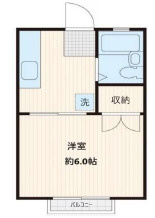 千葉県船橋市　木造アパート　光和コーポの間取り