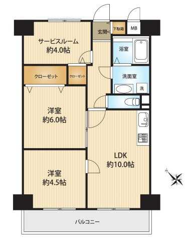 レクセル小竹向原の間取り|レクセル小竹向原
新規リノベーションマンションにつき快適に新生活のスタートができます
