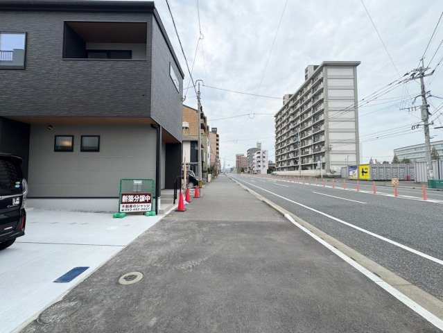 －フタバホームー戸畑区中原西3丁目　【戸畑区　新築戸建て】の前面道路含む現地写真|現地撮影2026,9,25　【戸畑区　新築戸建て】
