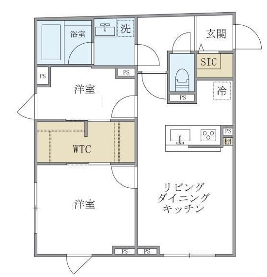 ウェルスクエア中延Ⅱの間取り|間取りです。