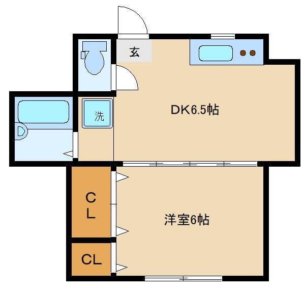 第一大井町ハイツの間取り|間取りです。