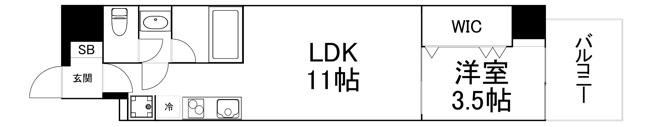 【間取り】 | ブエナビスタ難波タワー