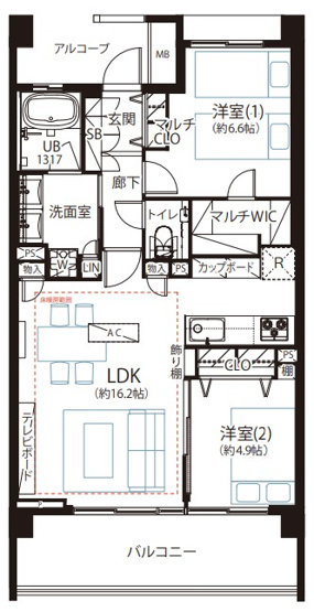 【間取り】 | パークハウス杉並高井戸