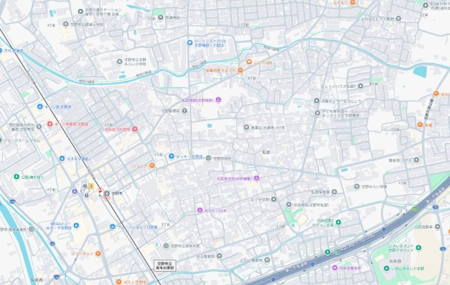 ■交野市私部　新築一戸建ての地図