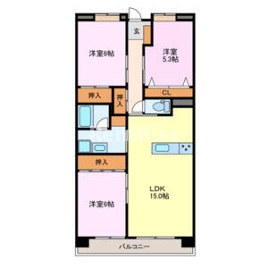 シーズンコート稲沢の間取り