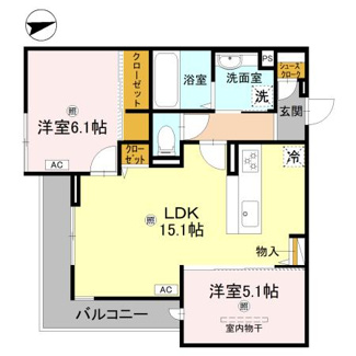 【間取り】 | グランデール鳳
