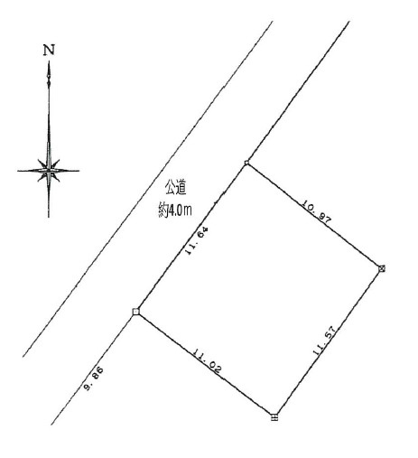 平塚市出縄　売地の土地図