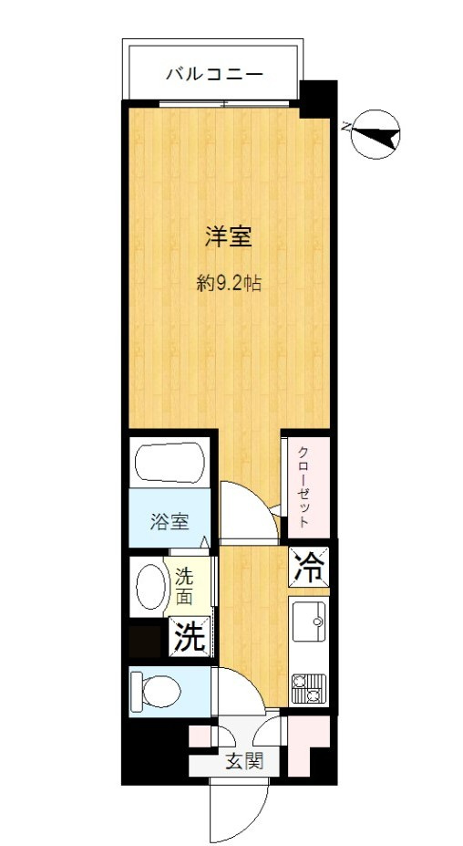 ヴィラージュ藍染の間取り