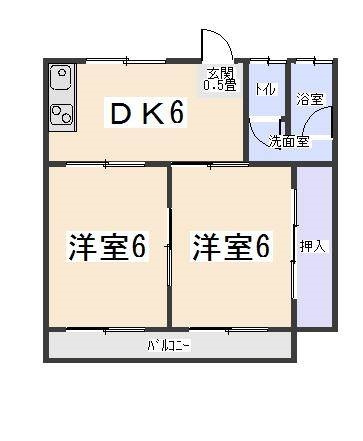 コーポいわおの間取り