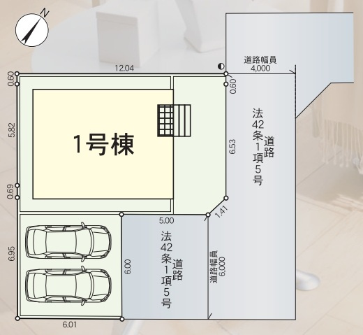 上尾市地頭方　第2　新築一戸建て　クレイドルガーデン　01の区画図|1号棟