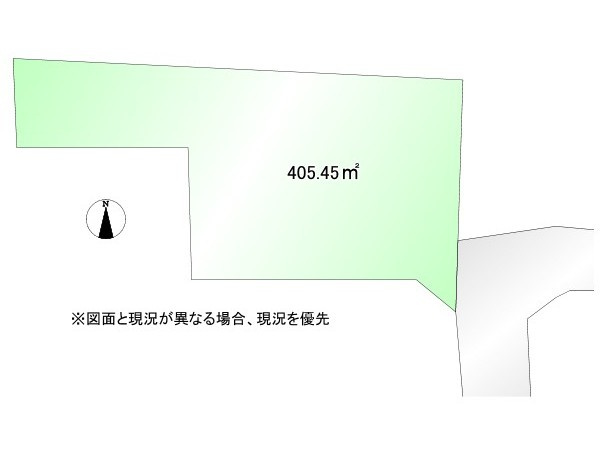 熊谷市箱田　売地の土地図|図面と現況が異なる場合、現況を優先とします。