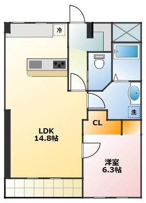 コーポ山本の間取り