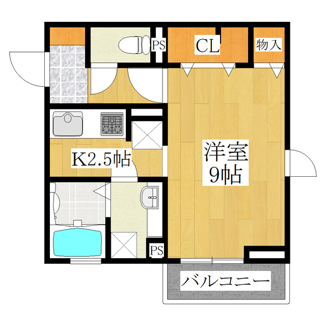 Ｄ－ｒｏｏｍ西ヶ原の間取り|充実設備！広めの１Ｋ★