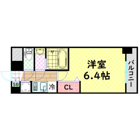【間取り】 | プレサンスOSAKA DOMECITYビーツ
