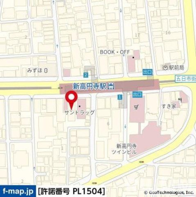 【地図】 | ステージグランデ新高円寺