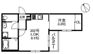 【間取り】 | BRAND NEW DAY 箱崎