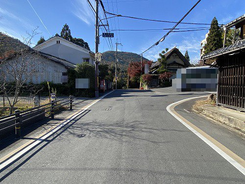 鷹峯北鷹峯町中古戸建の前面道路含む現地写真