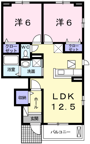 アンジュＴの間取り