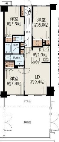 パレステージ西新井大師西の間取り