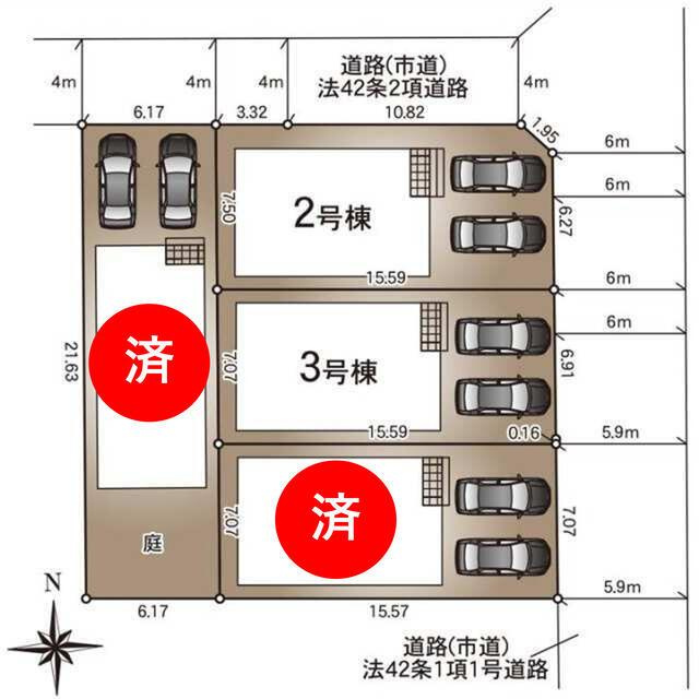 熊本市東区花立第11の区画図