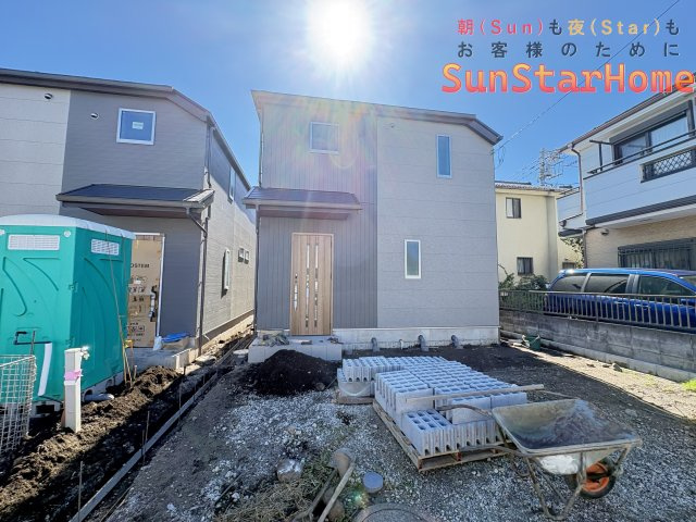 【サンスターホーム】青梅市河辺町6丁目　新築戸建1号棟の外観