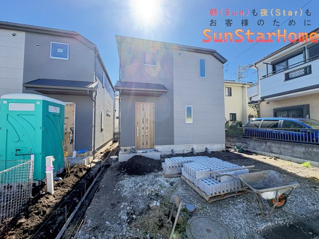 【サンスターホーム】青梅市河辺町6丁目　新築戸建1号棟の外観