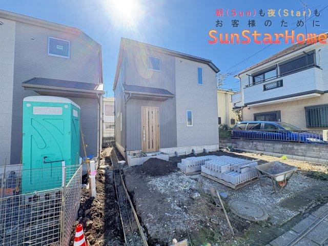 【サンスターホーム】青梅市河辺町6丁目　新築戸建1号棟の外観