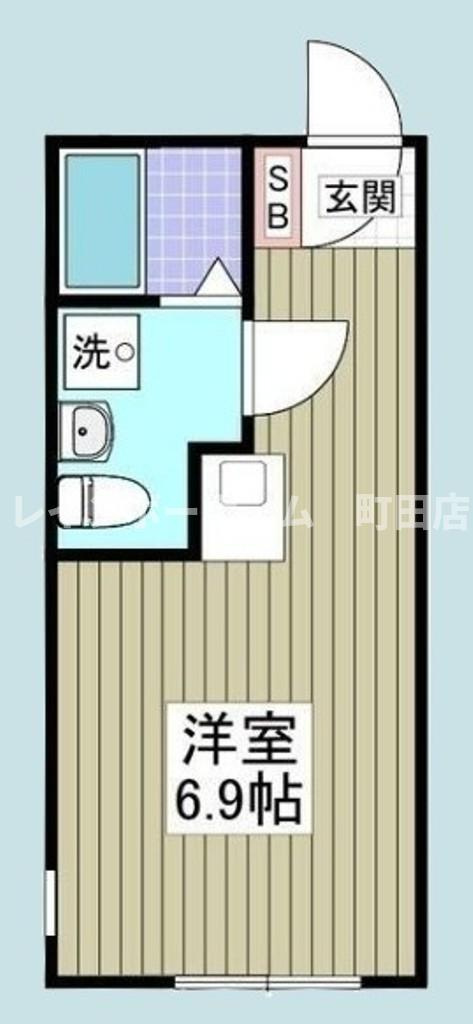 ハイドパーク本厚木※初期費用分割後払いサービス利用可能物件の間取り